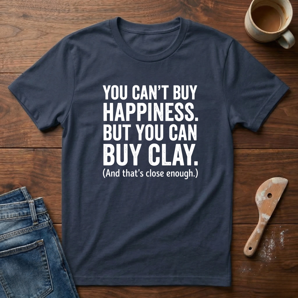 You Can't Buy Happiness. But You Can Buy Clay T-Shirt