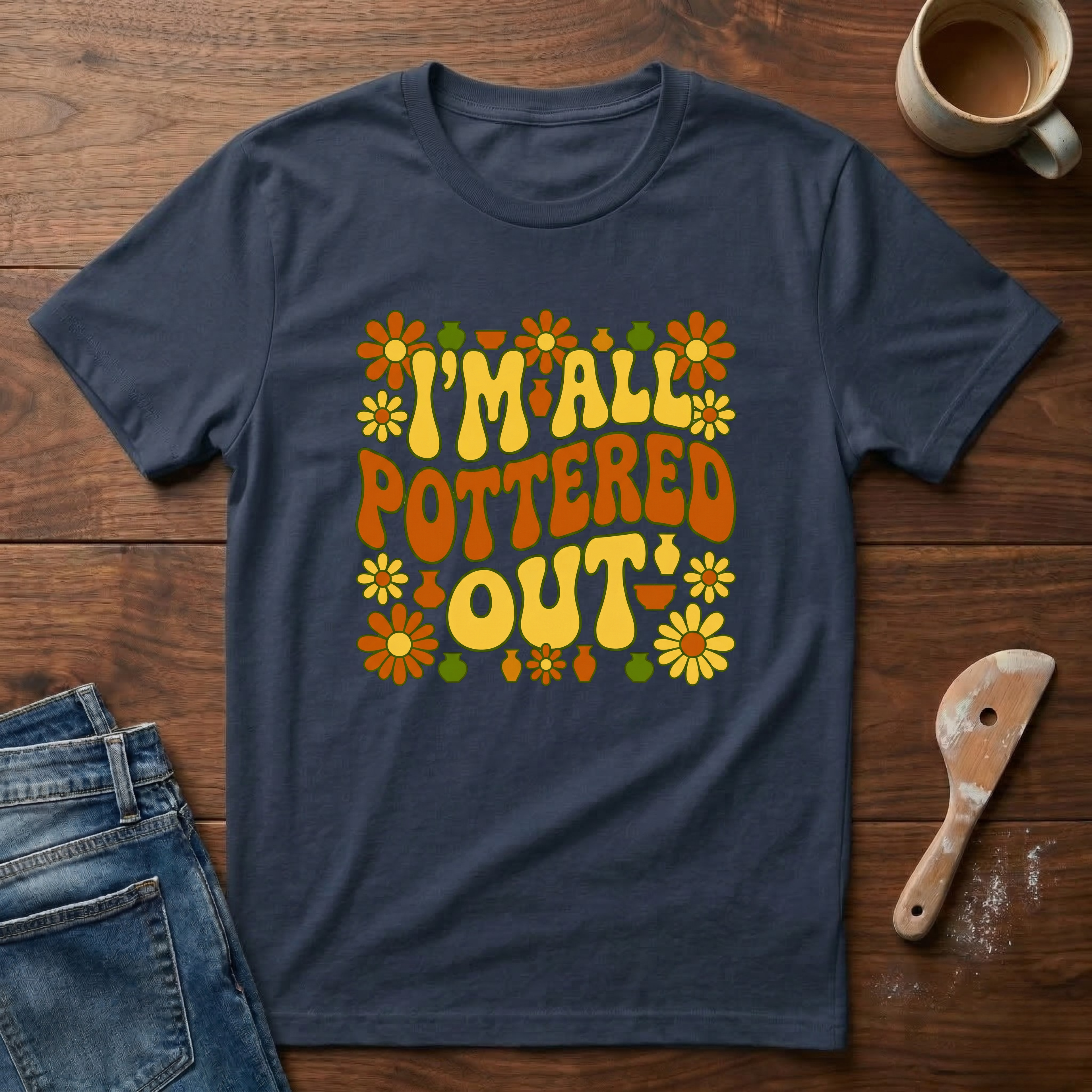 I'm All Pottered Out Retro T-Shirt