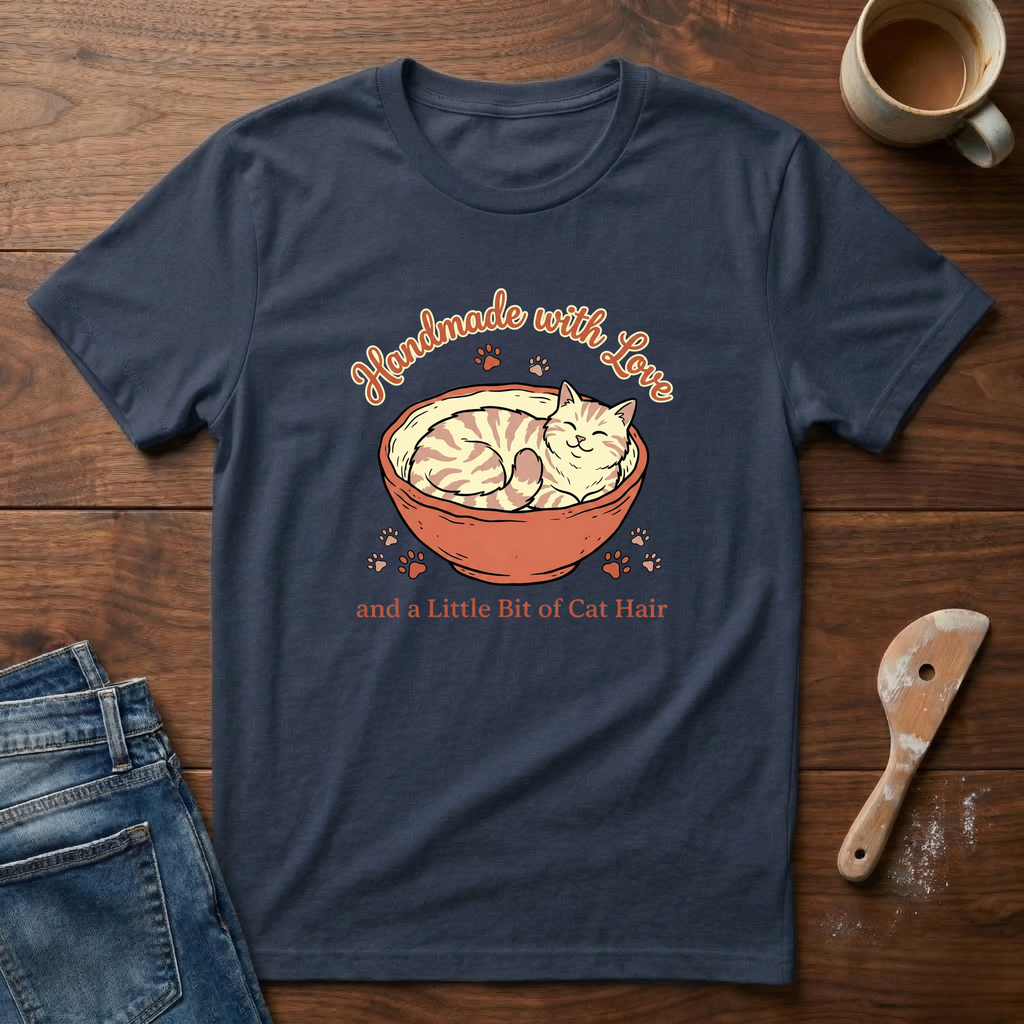 Hand Made With Love And A Little Bit Of Cat Hair T-Shirt