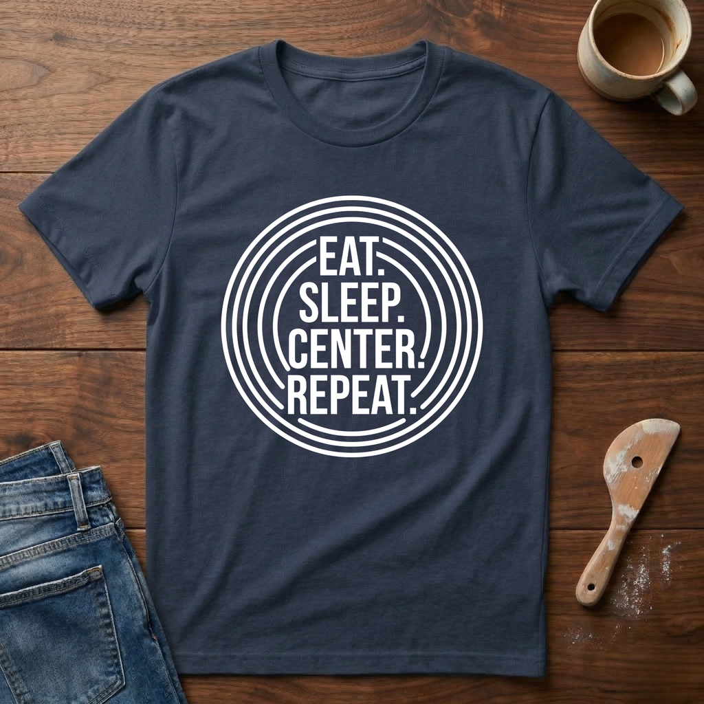 Eat. Sleep. Center. Repeat. T-Shirt