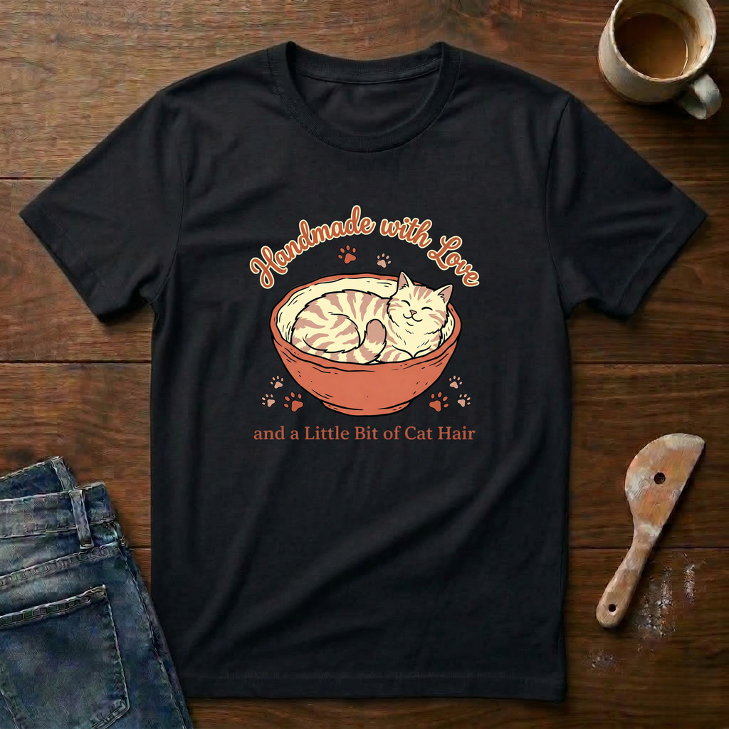 Hand Made With Love And A Little Bit Of Cat Hair T-Shirt