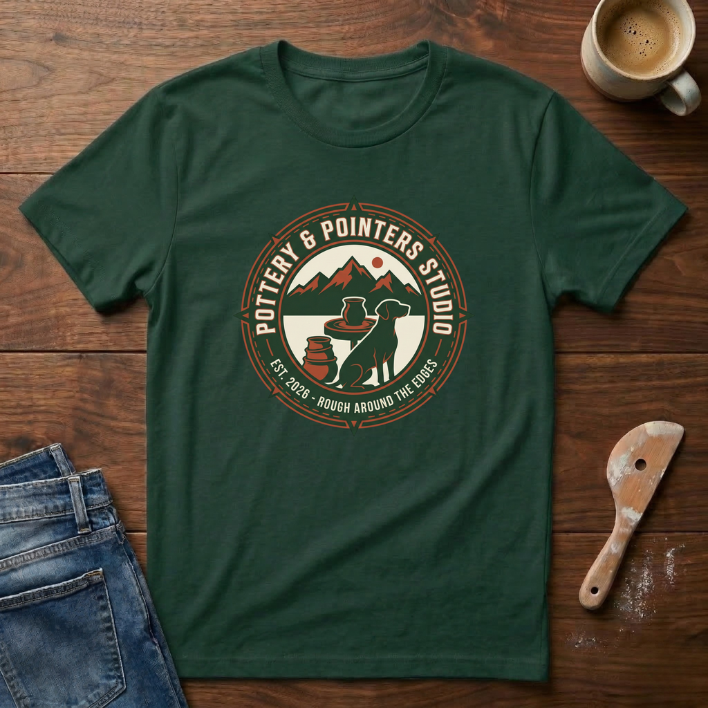 Pottery & Pointers Studio T-Shirt
