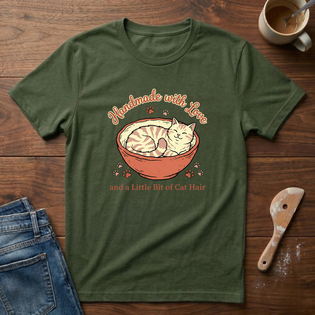 Hand Made With Love And A Little Bit Of Cat Hair T-Shirt
