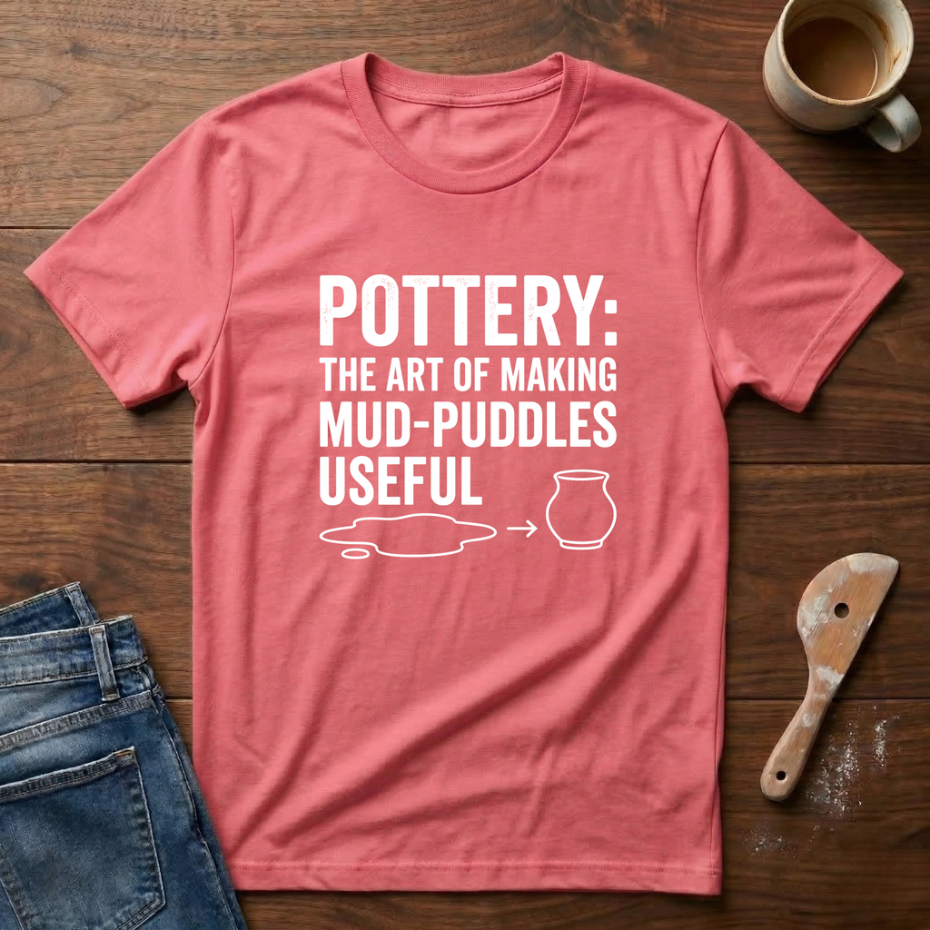 Pottery: The Art Of Making Mud-Puddles Useful T-Shirt