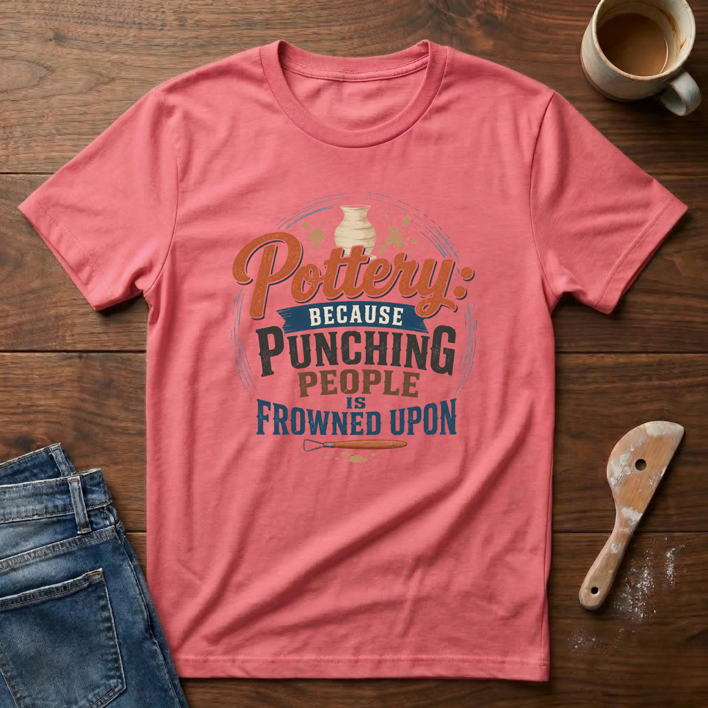 Pottery: Because Punching People Is Frowned Upon T-Shirt