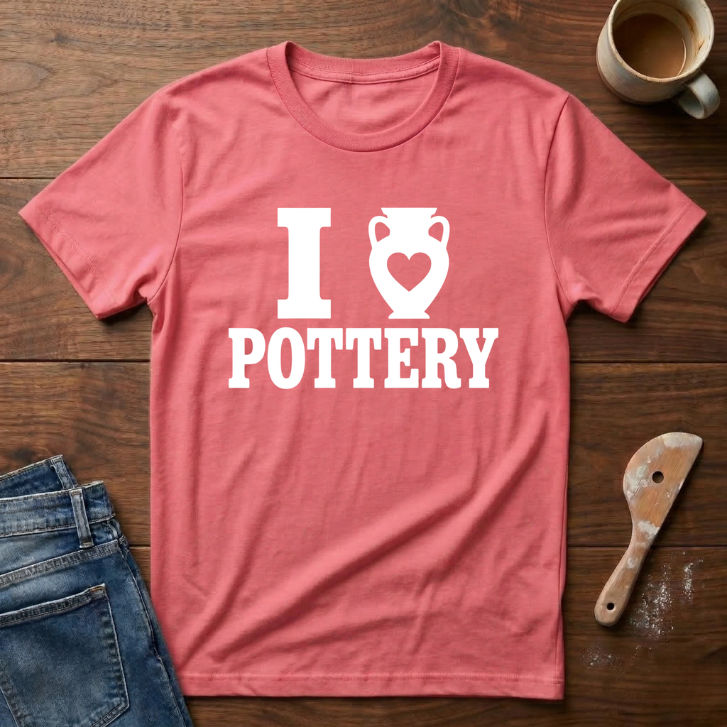 I Heart Pottery (Vase) T-Shirt