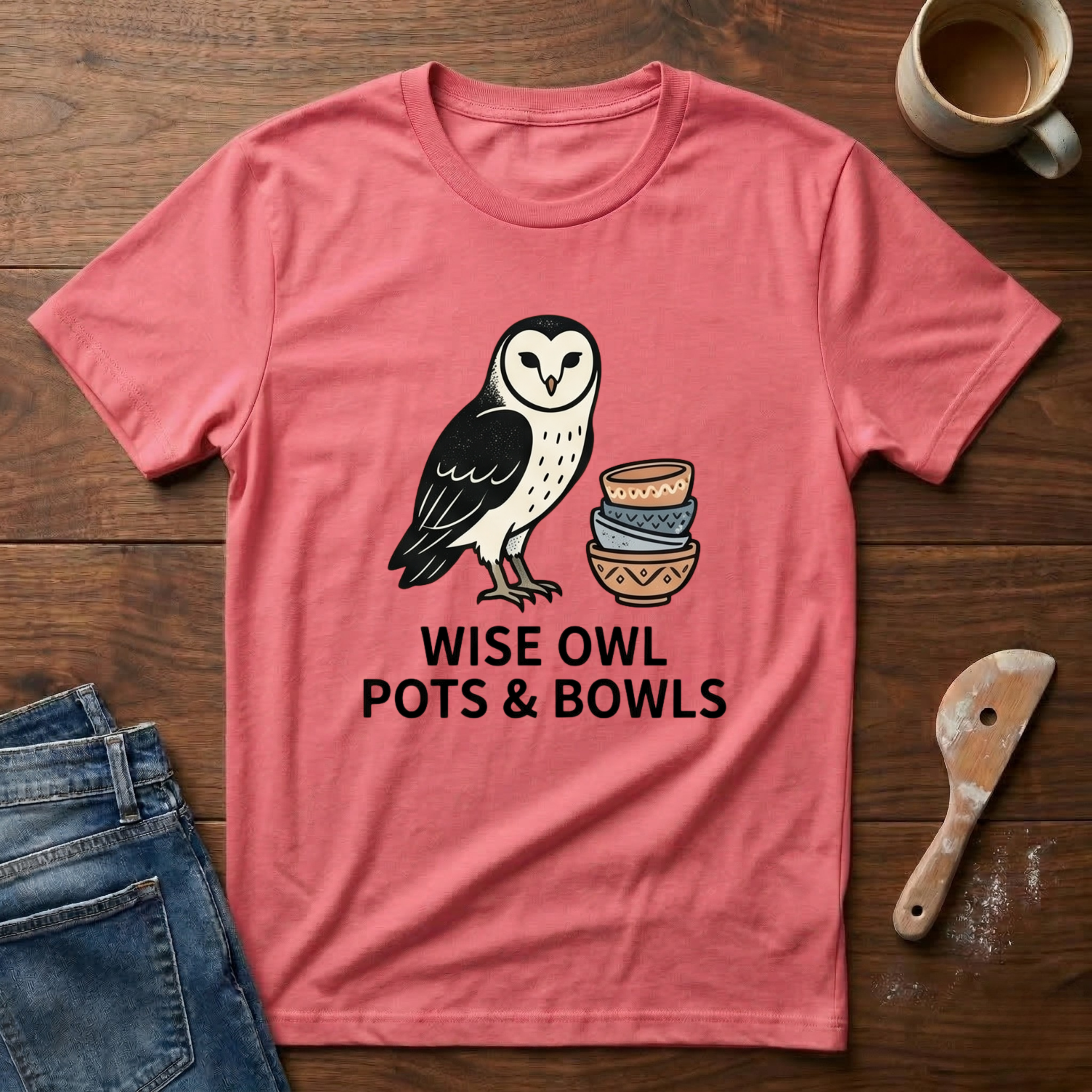 Wise Owls Pots & Bowls T-Shirt