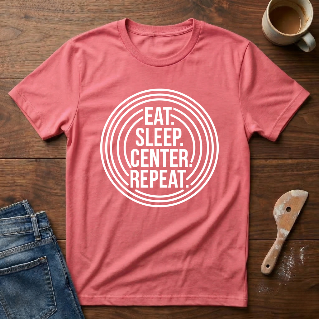 Eat. Sleep. Center. Repeat. T-Shirt