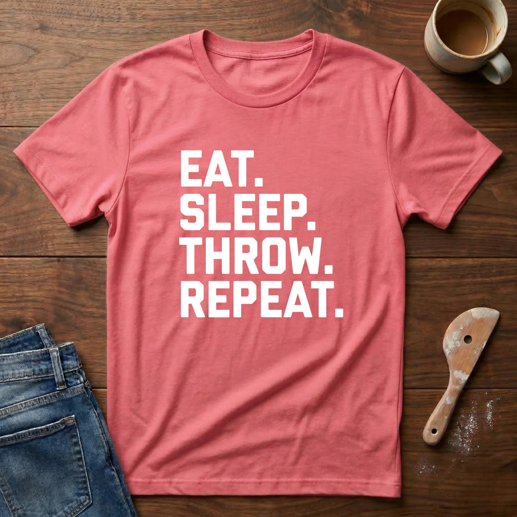 Eat. Sleep. Throw. Repeat. T-Shirt