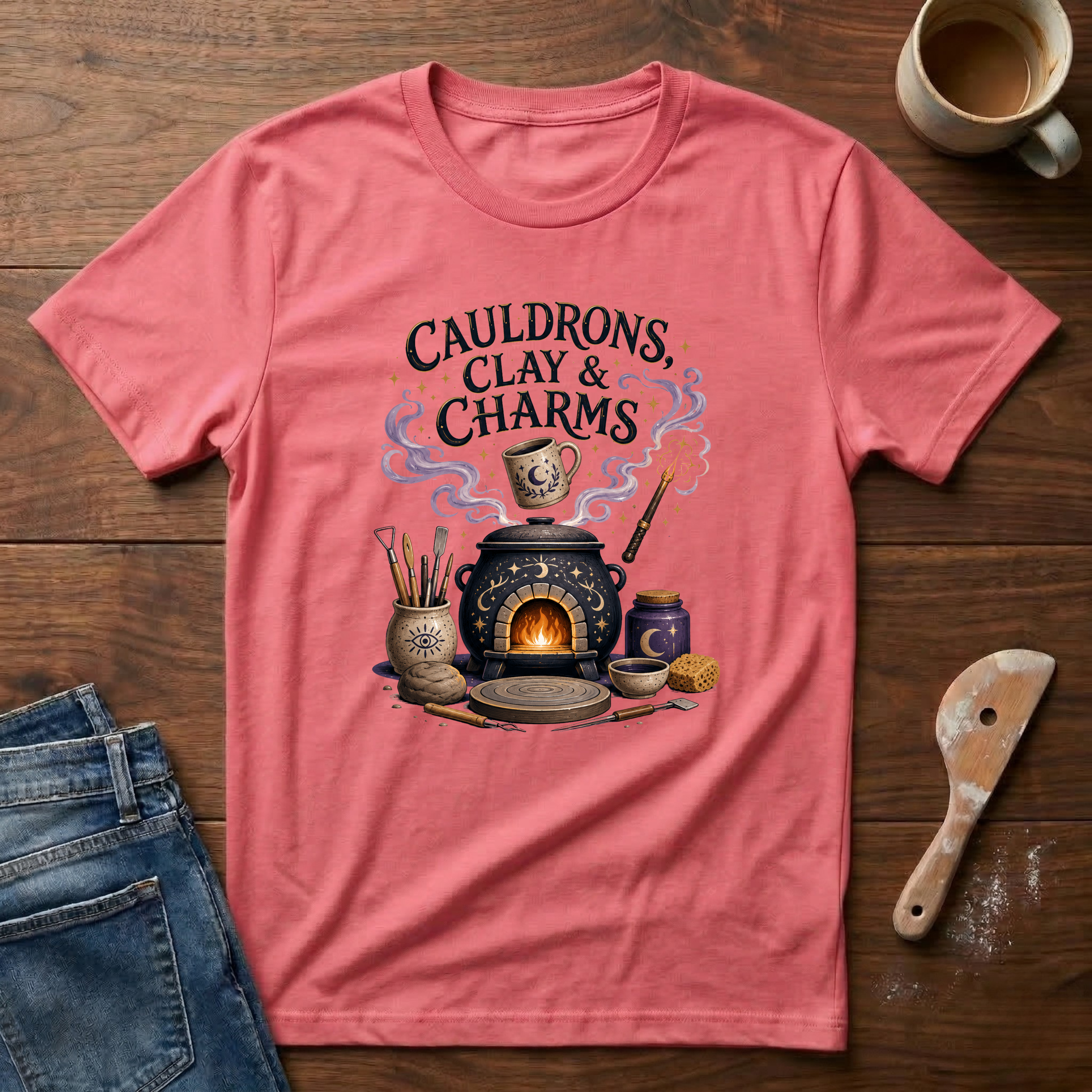 Cauldrons, Clay & Charms T-Shirt
