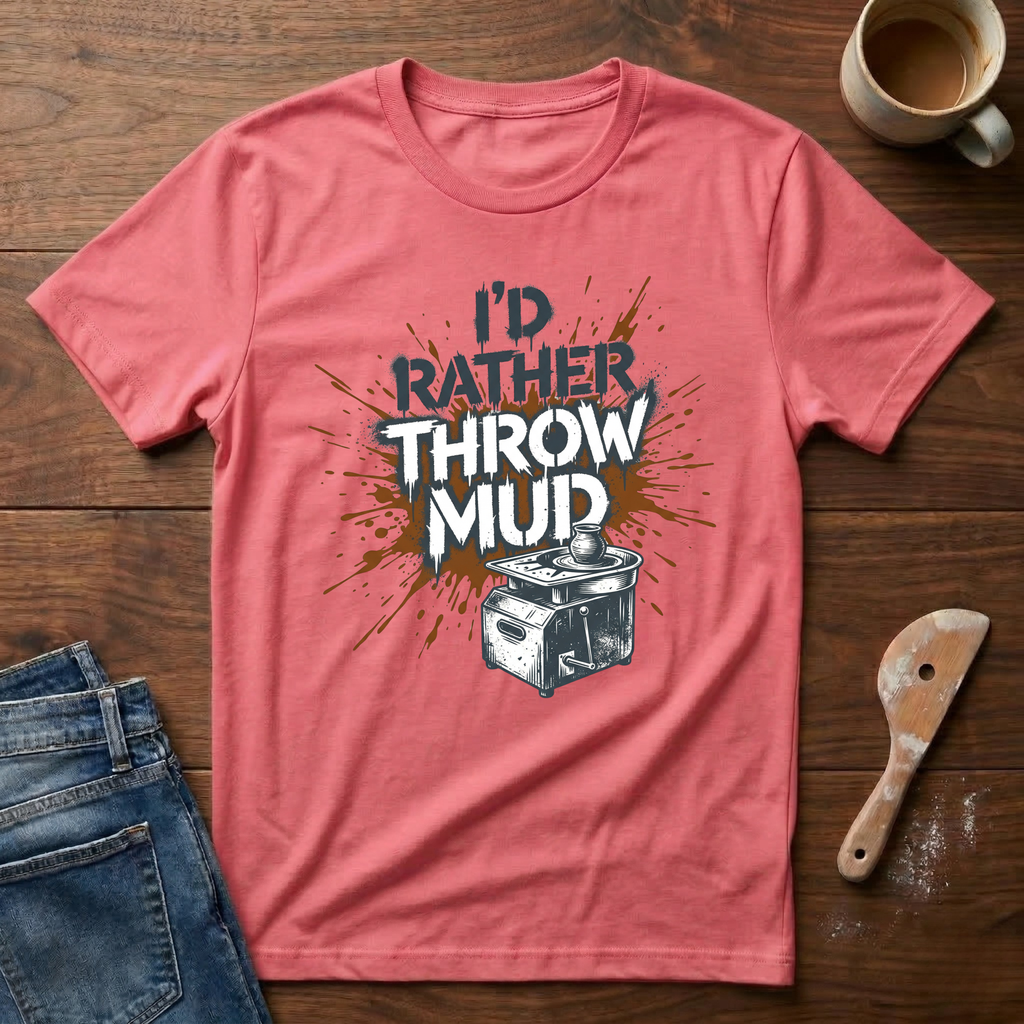I'd Rather Throw Mud T-Shirt
