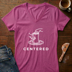 Centered Ladies' V-Neck T-Shirt