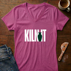 Kiln It Ladies' V-Neck T-Shirt