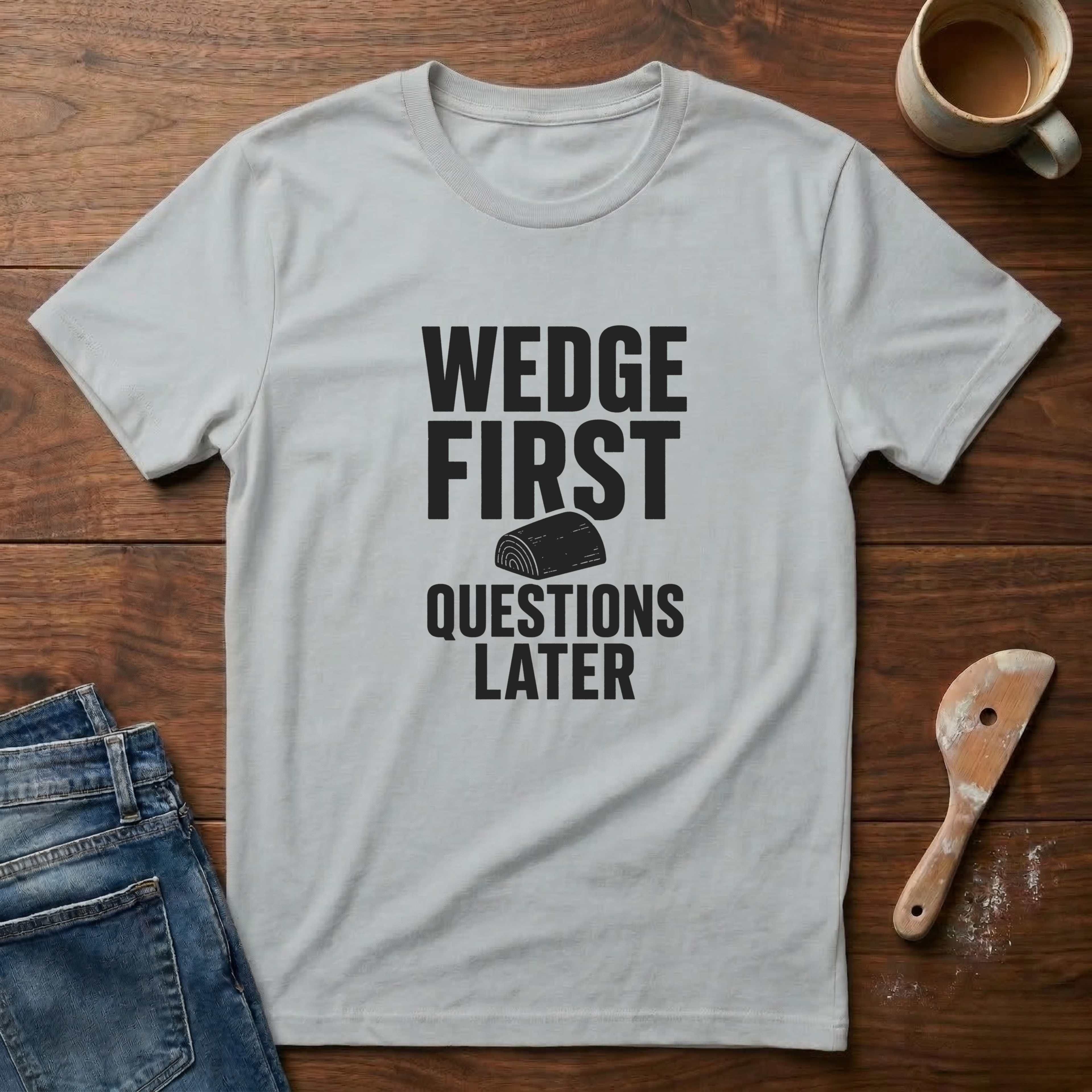 Wedge First. Questions Later T-Shirt