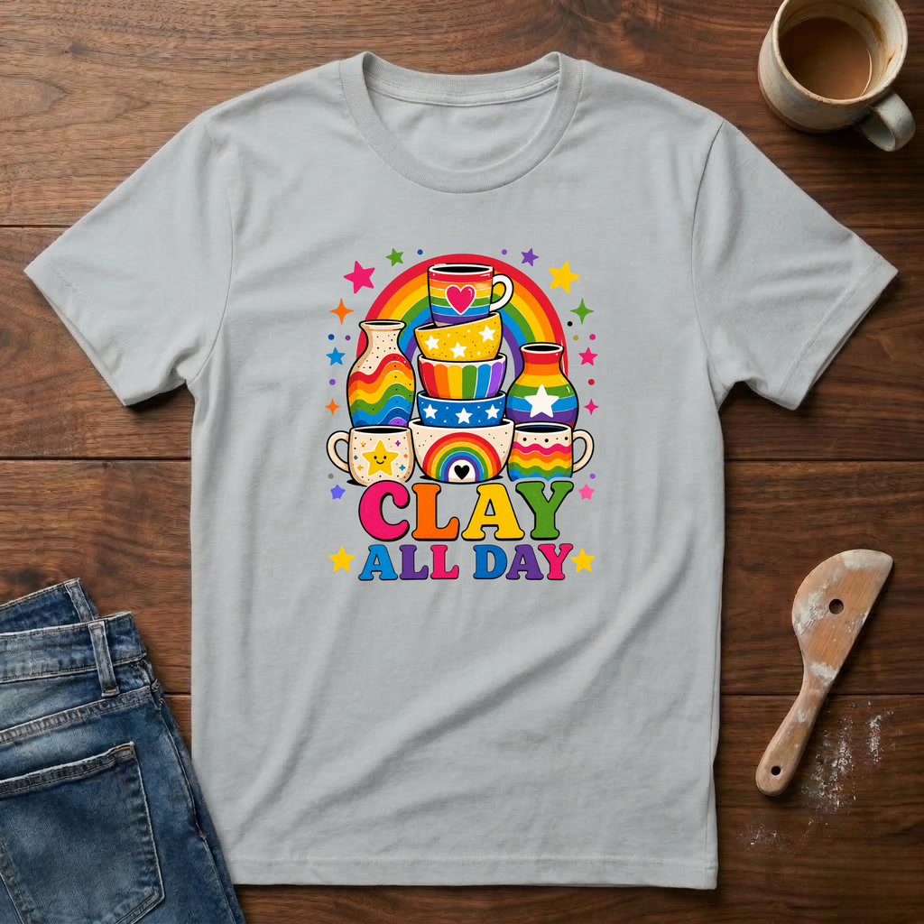 Clay All Day Rainbow T-Shirt