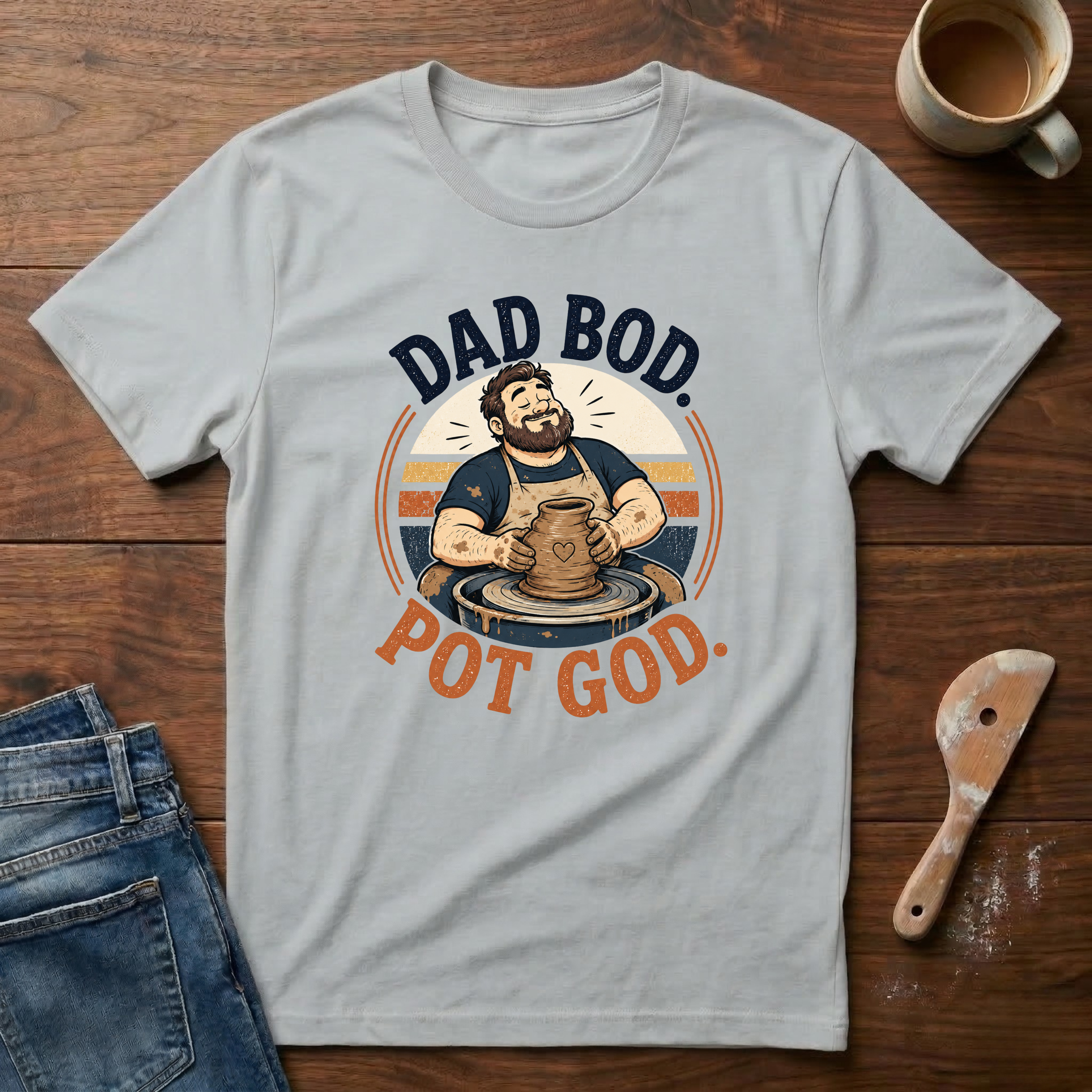 Dad Bod. Pot God. T-Shirt