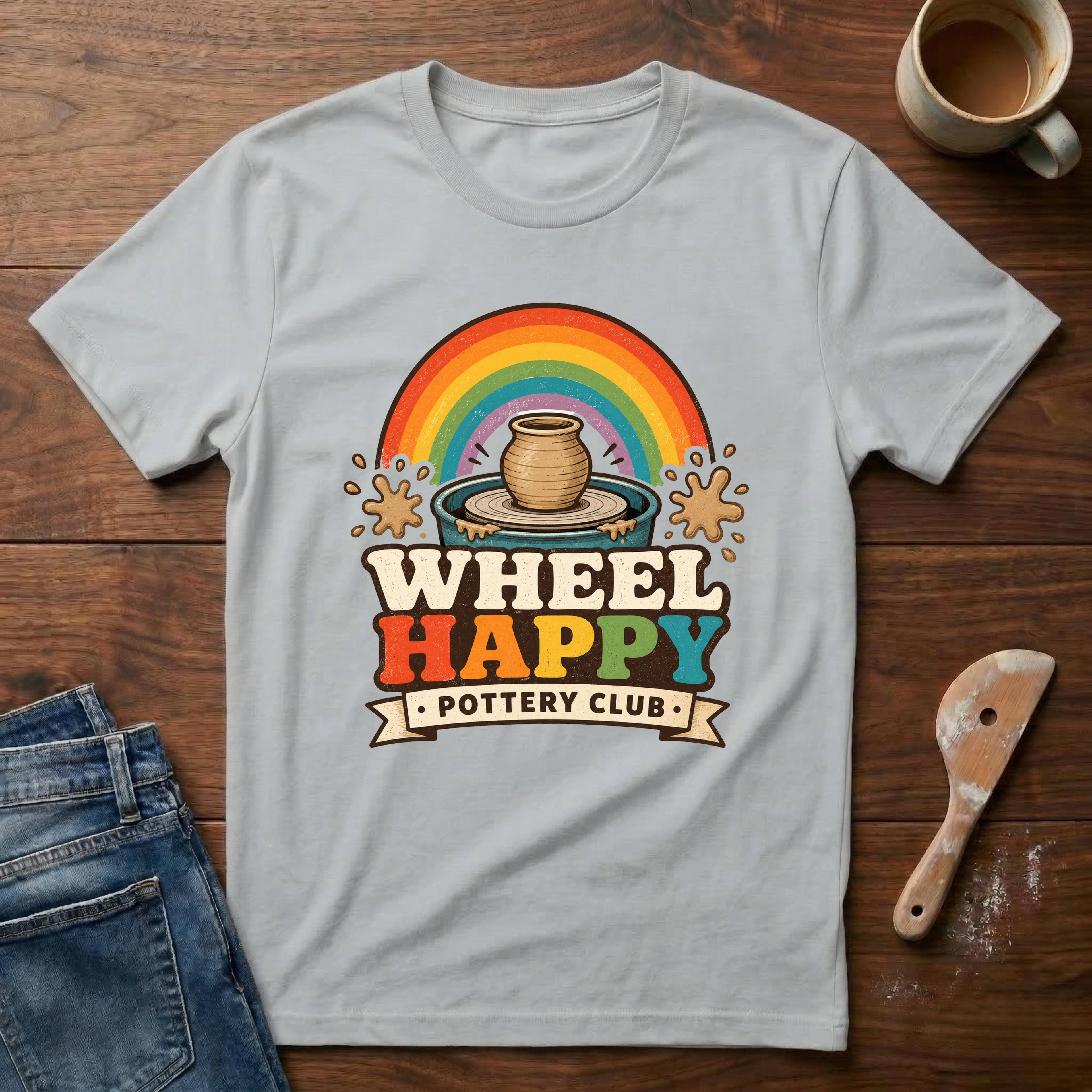 Wheel Happy Pottery Club T-Shirt