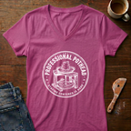 Professional Pothead Ladies' V-Neck T-Shirt
