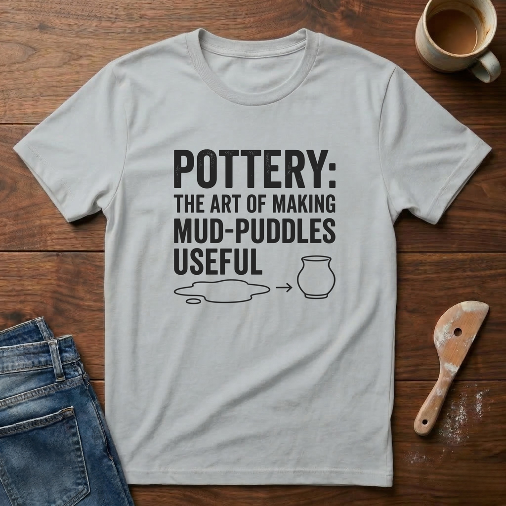 Pottery: The Art Of Making Mud-Puddles Useful T-Shirt