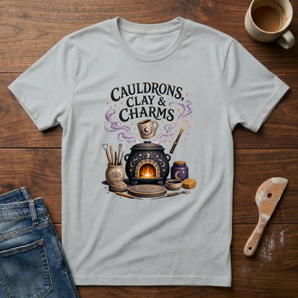 Cauldrons, Clay & Charms T-Shirt