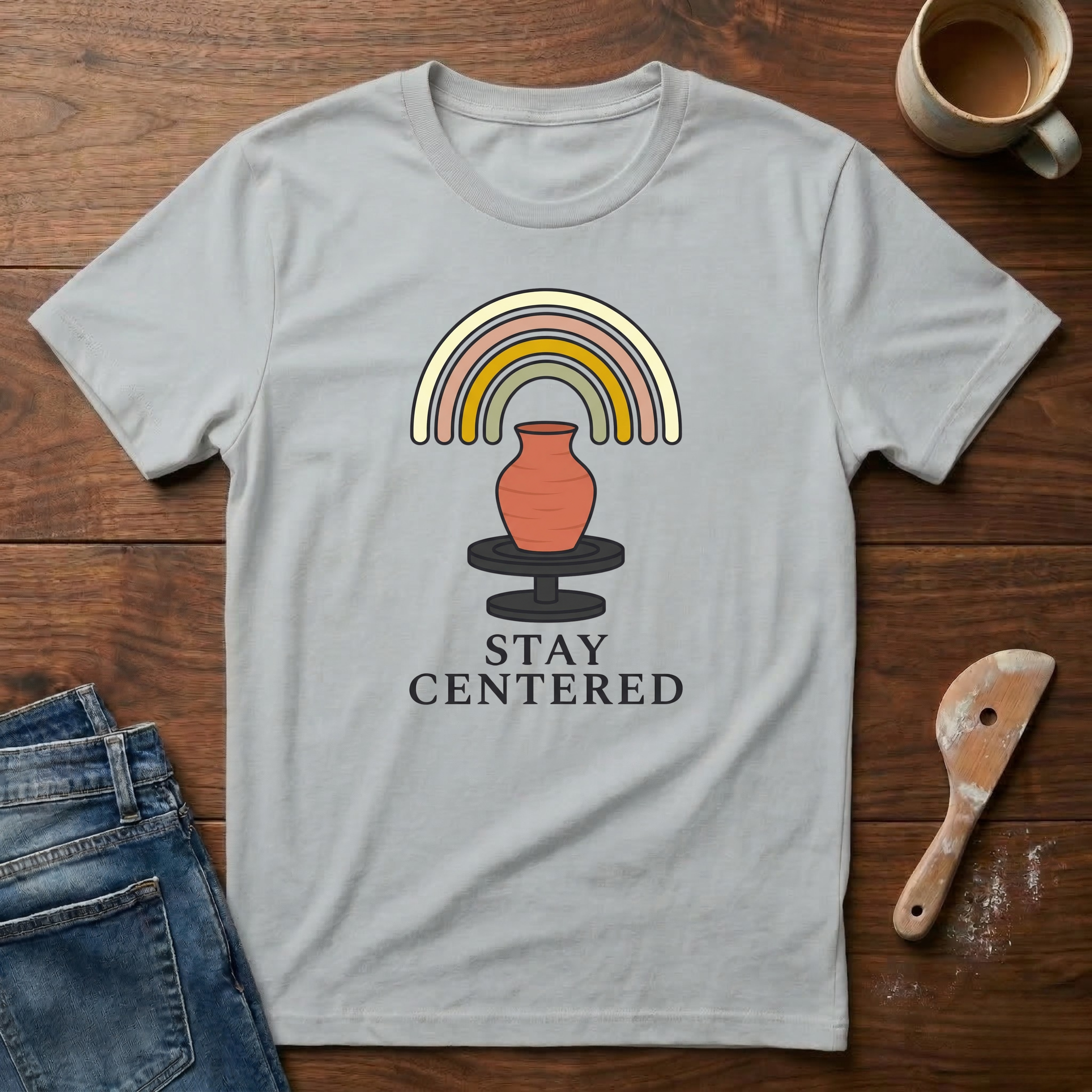 Rainbow Stay Centerd T-Shirt