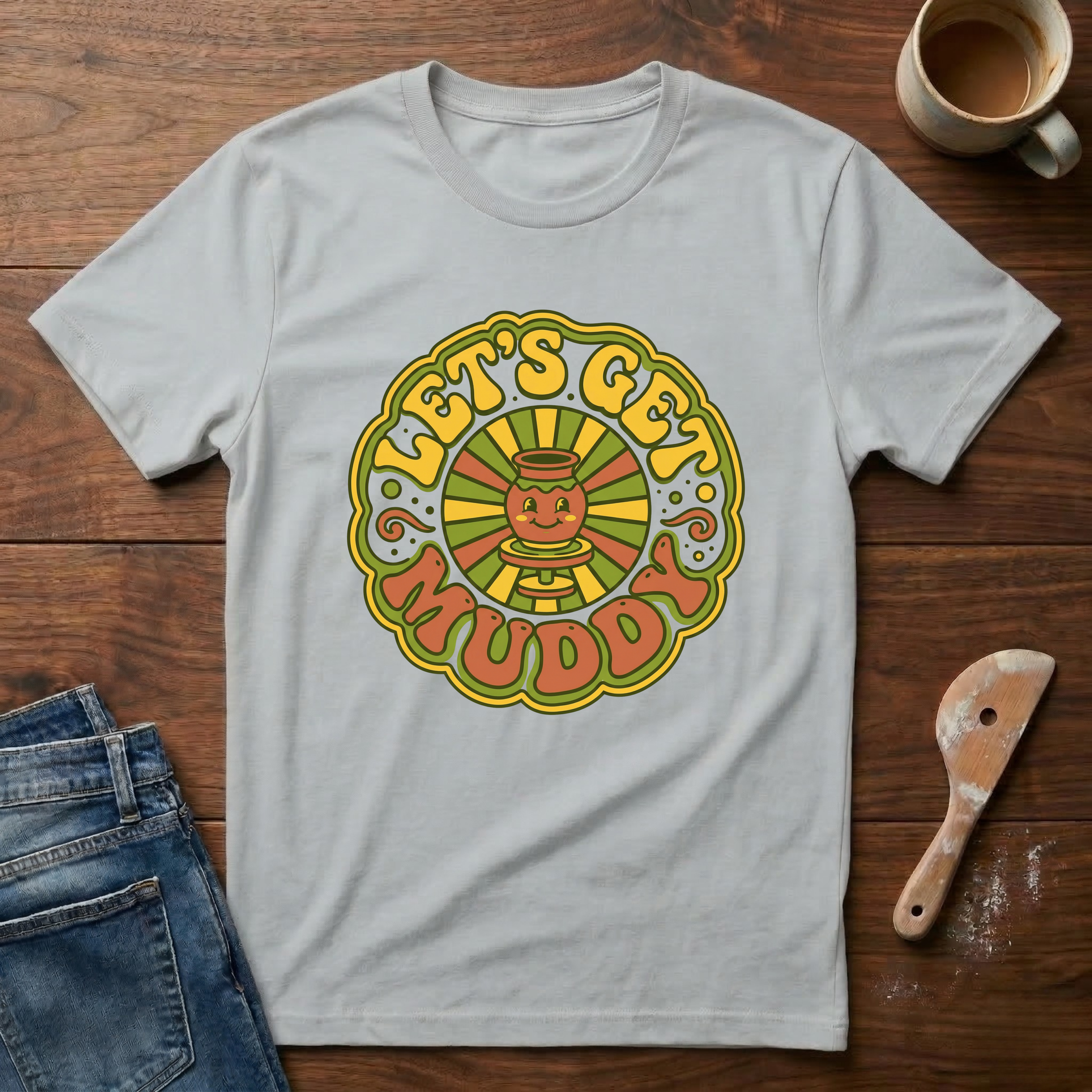 Let's Get Muddy Retro T-Shirt