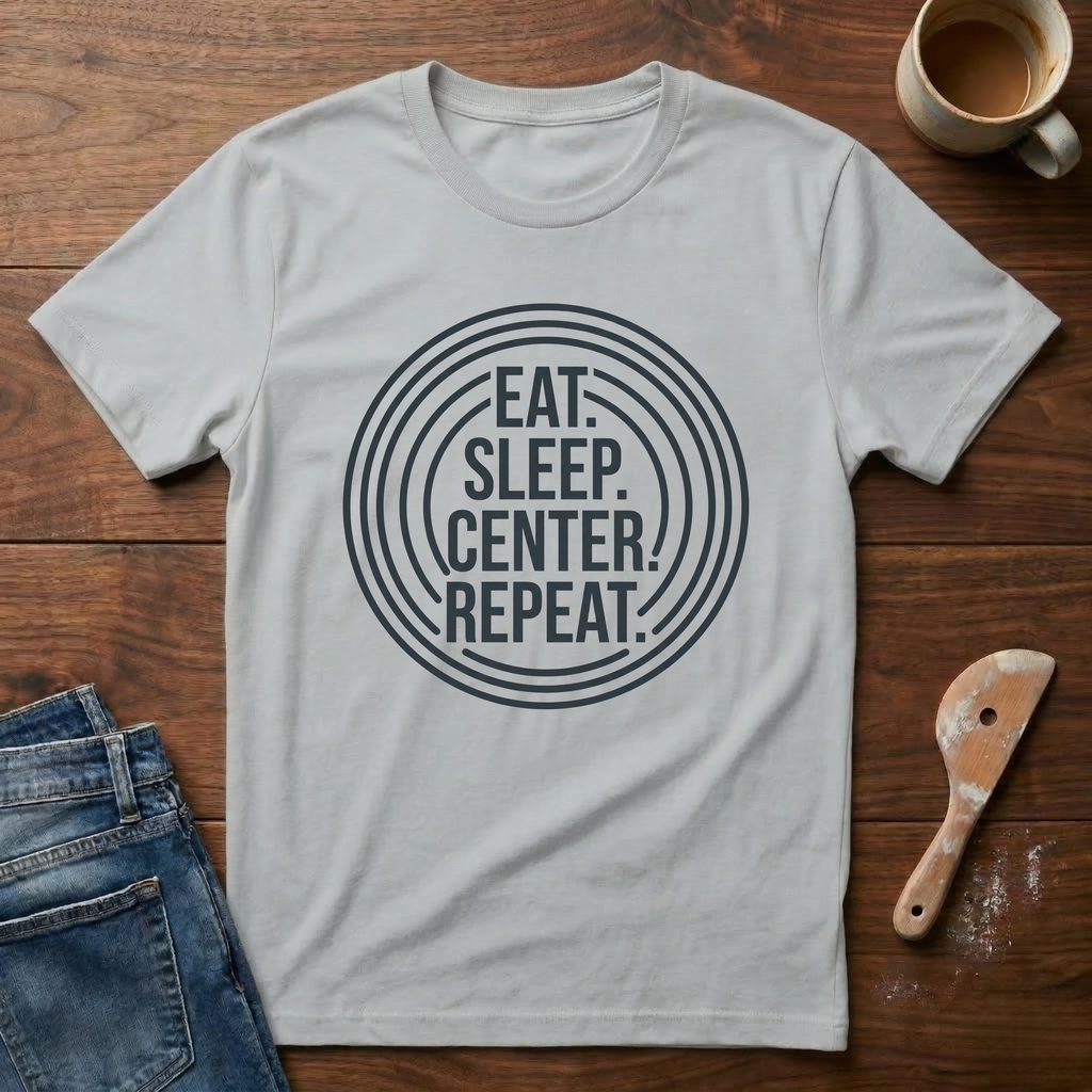 Eat. Sleep. Center. Repeat. T-Shirt