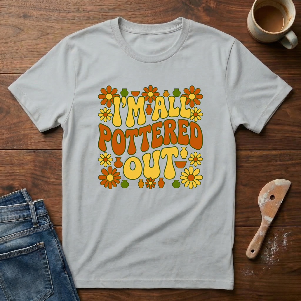 I'm All Pottered Out Retro T-Shirt