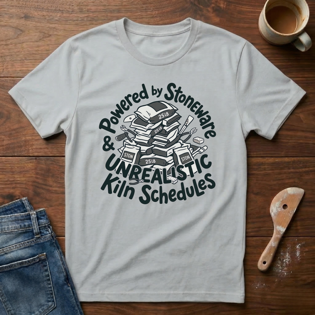 Powered By Stoneware & Unrealistic Kiln Schedules T-Shirt