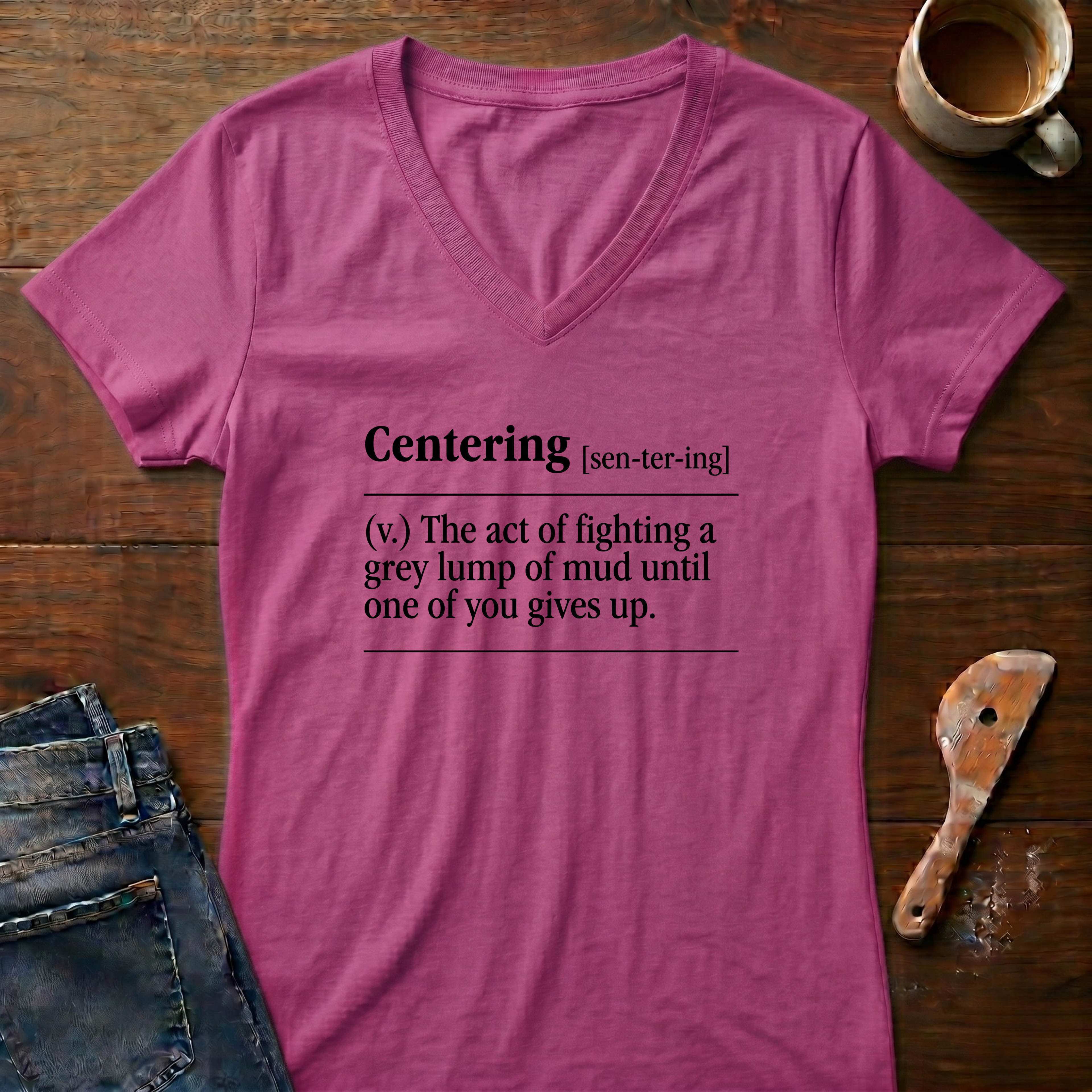 Centering Defined Ladies' V-Neck T-Shirt