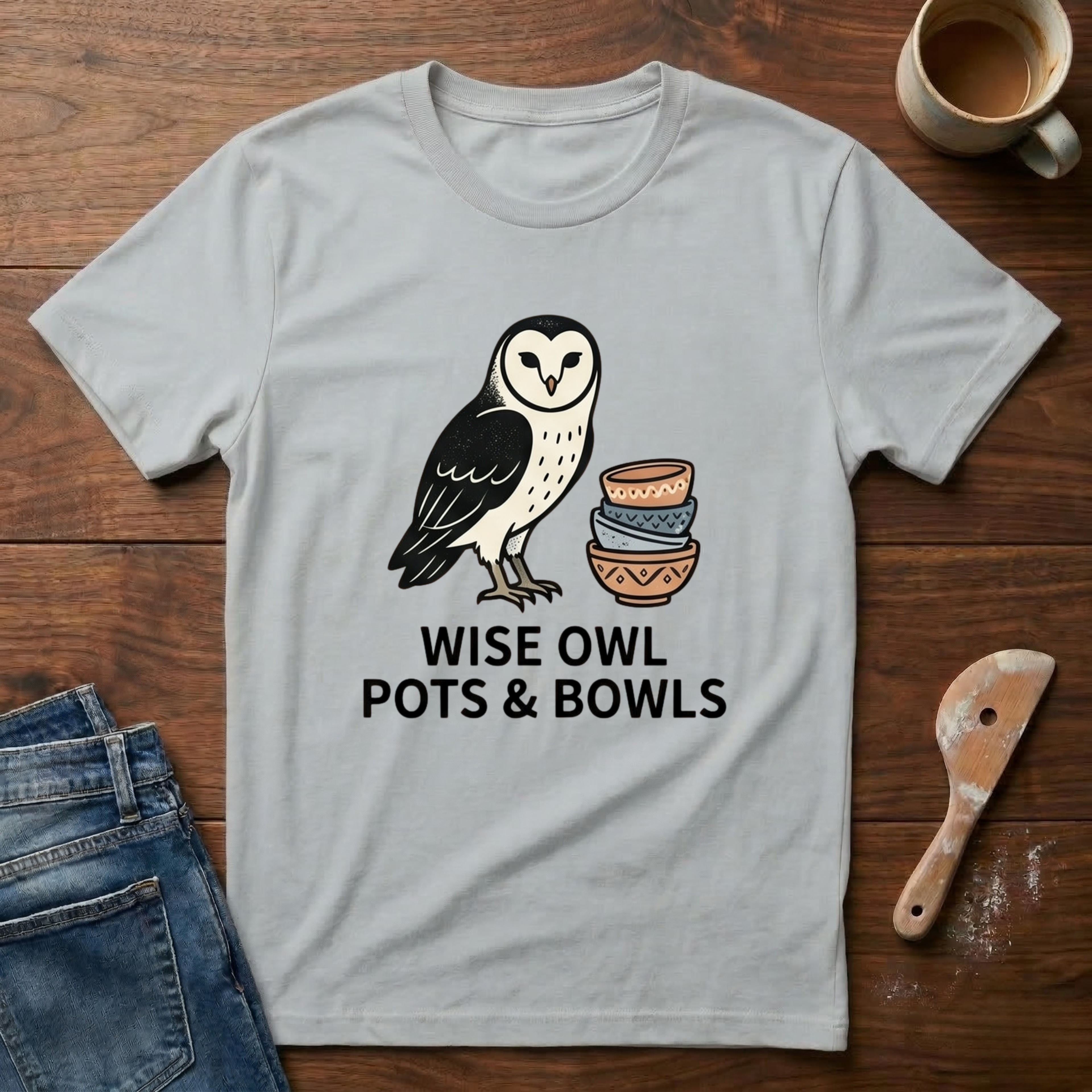 Wise Owls Pots & Bowls T-Shirt