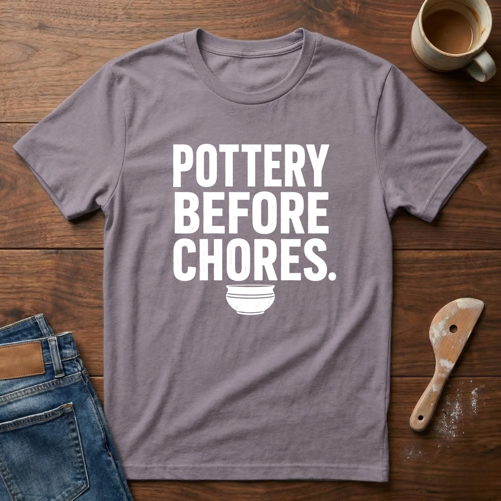 Pottery Before Chores T-Shirt
