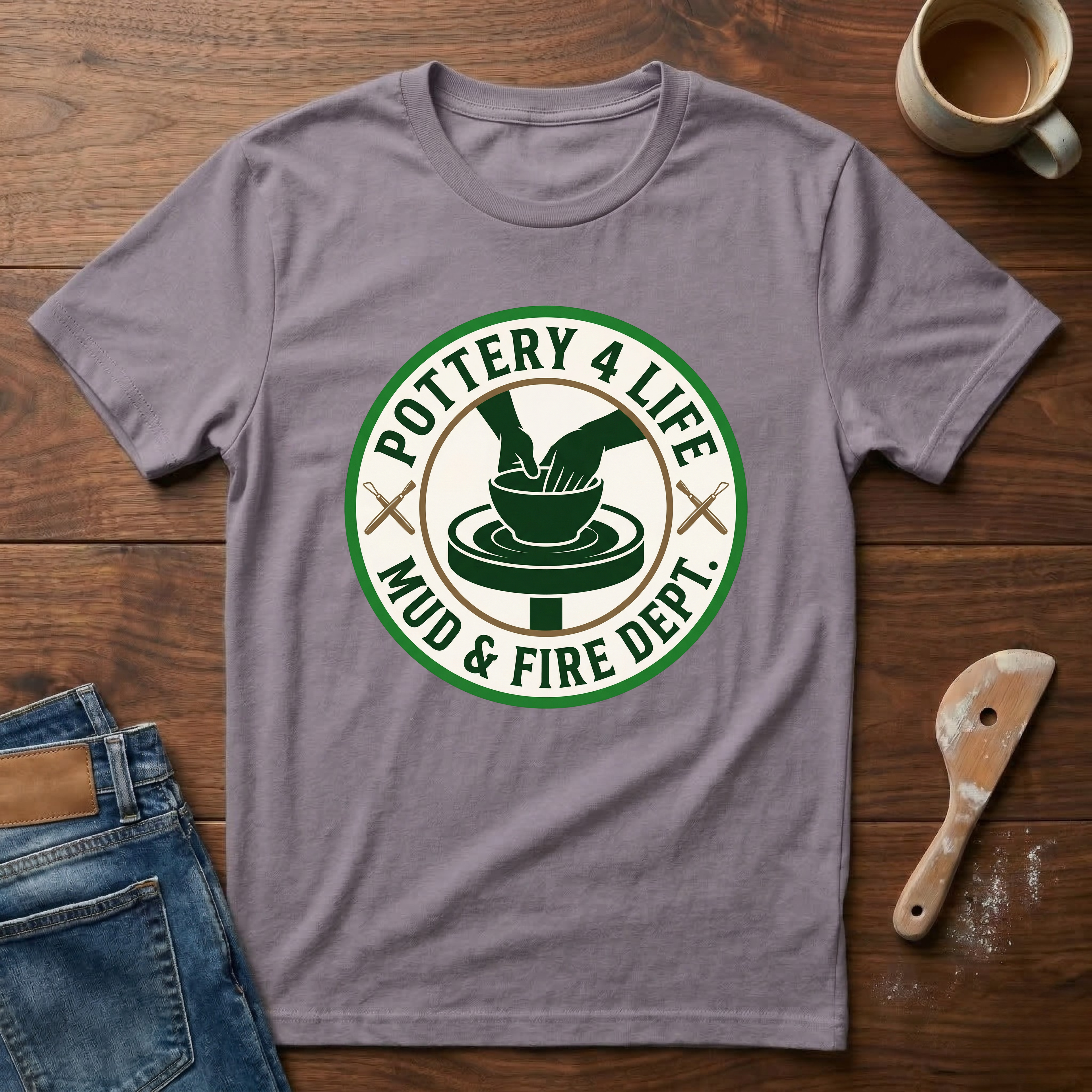 Pottery 4 Life Mud & Fire Dept. T-Shirt