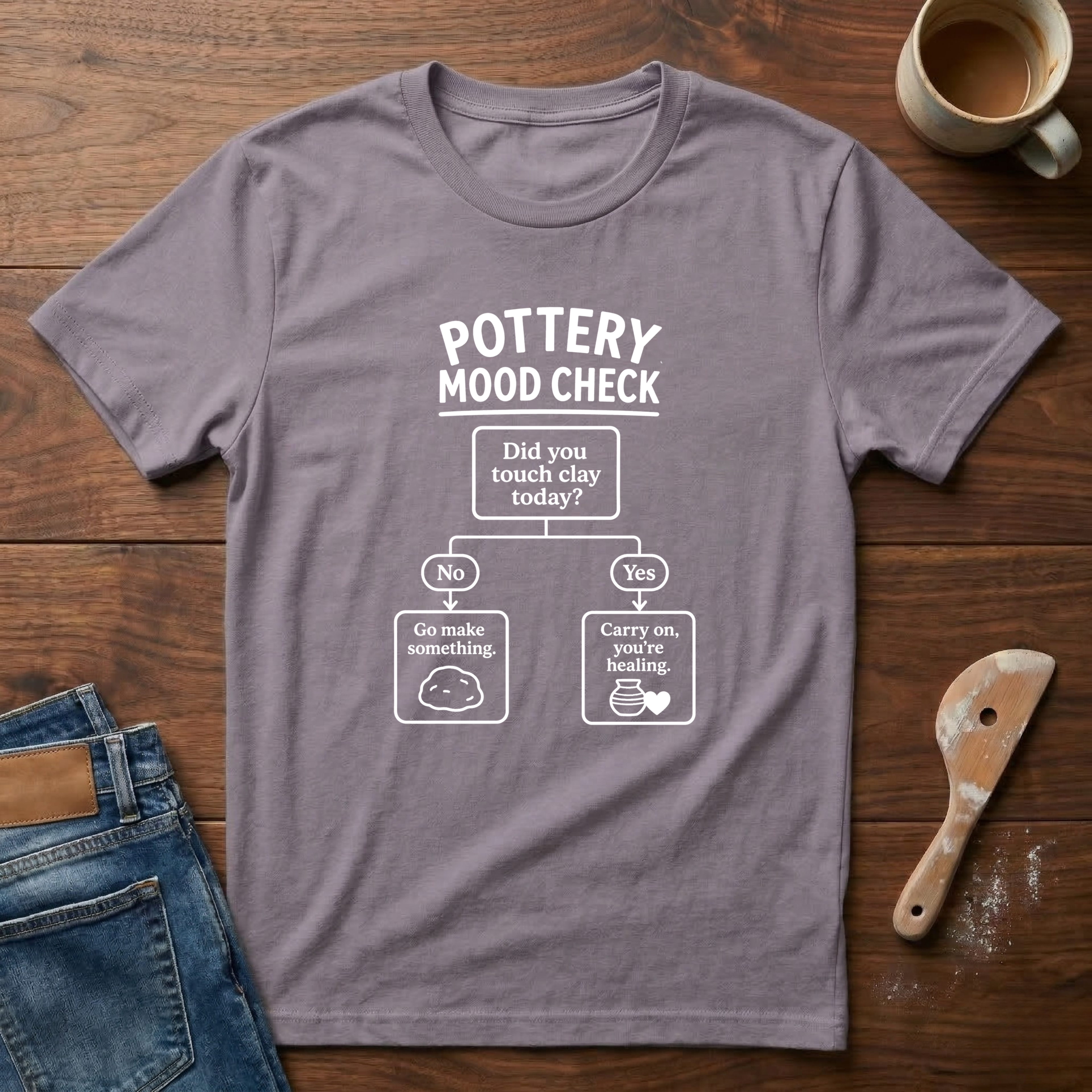 Pottery Mood Check T-Shirt