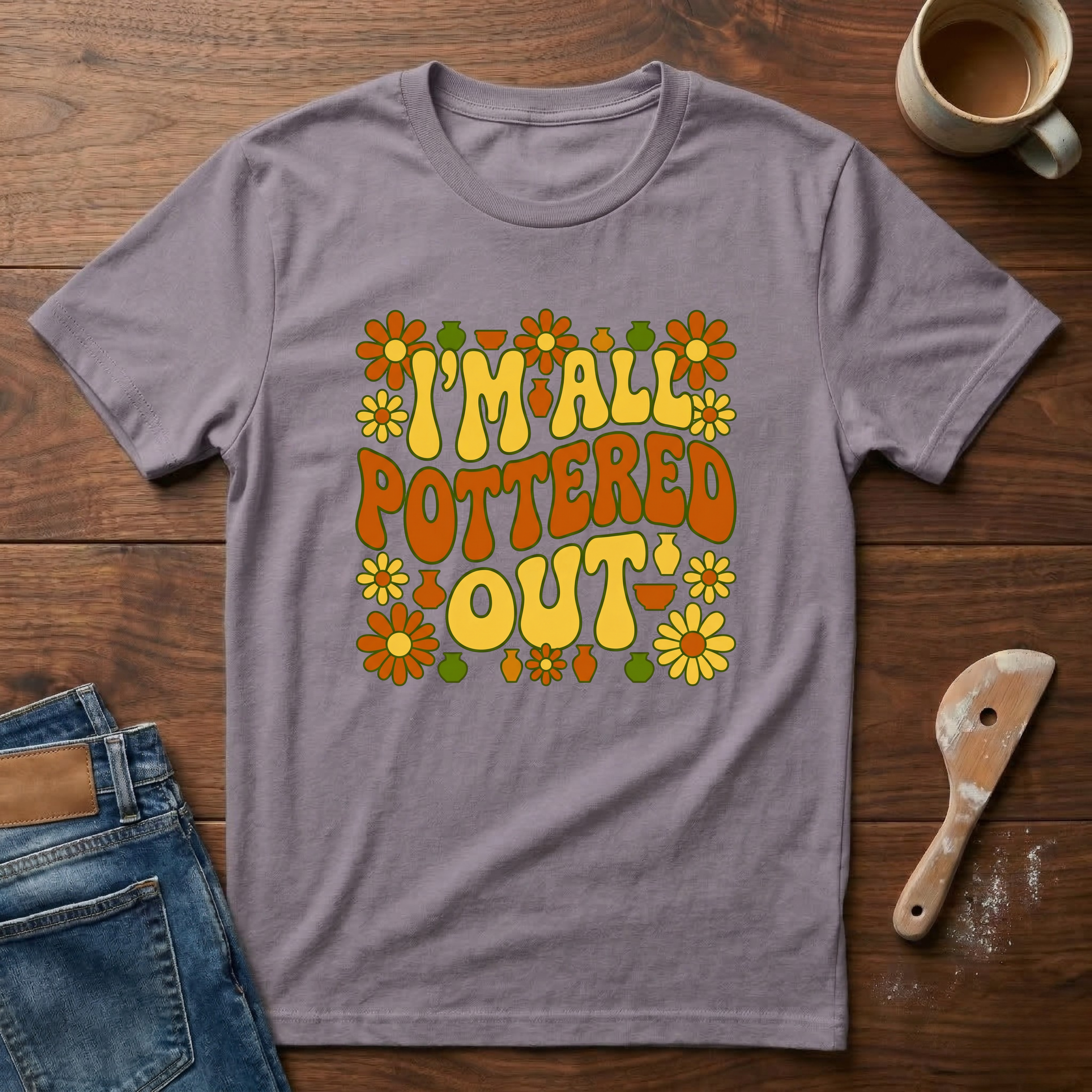 I'm All Pottered Out Retro T-Shirt