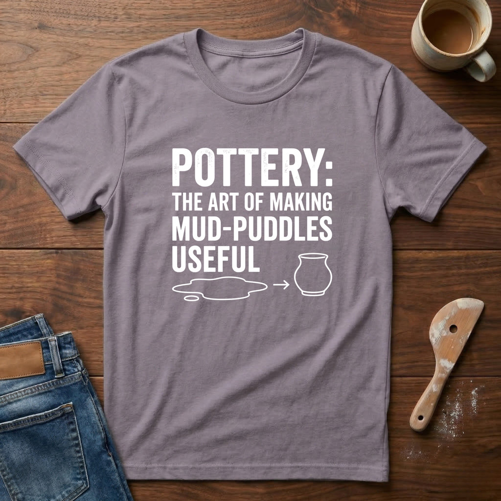 Pottery: The Art Of Making Mud-Puddles Useful T-Shirt