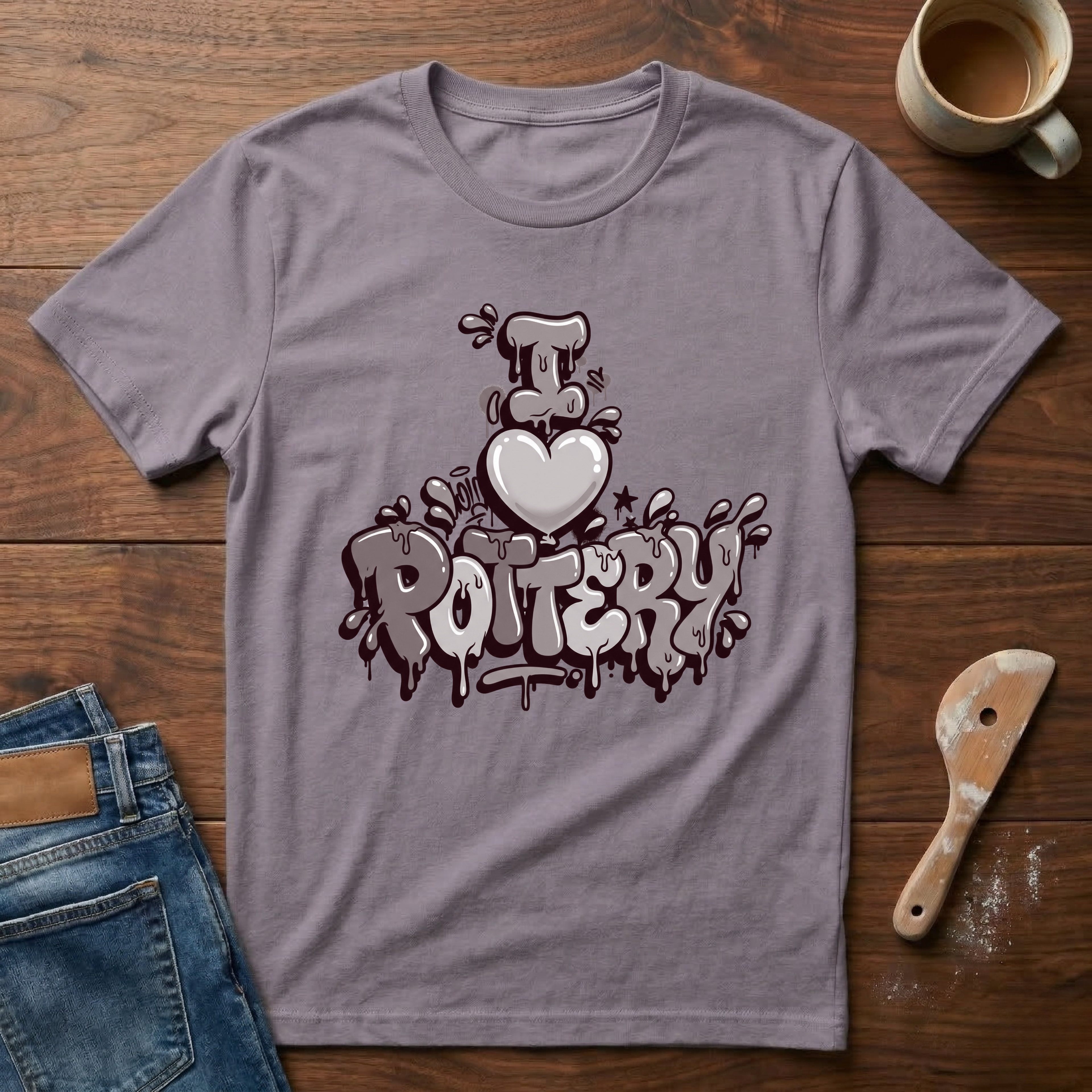I Heart Pottery Graffiti T-Shirt