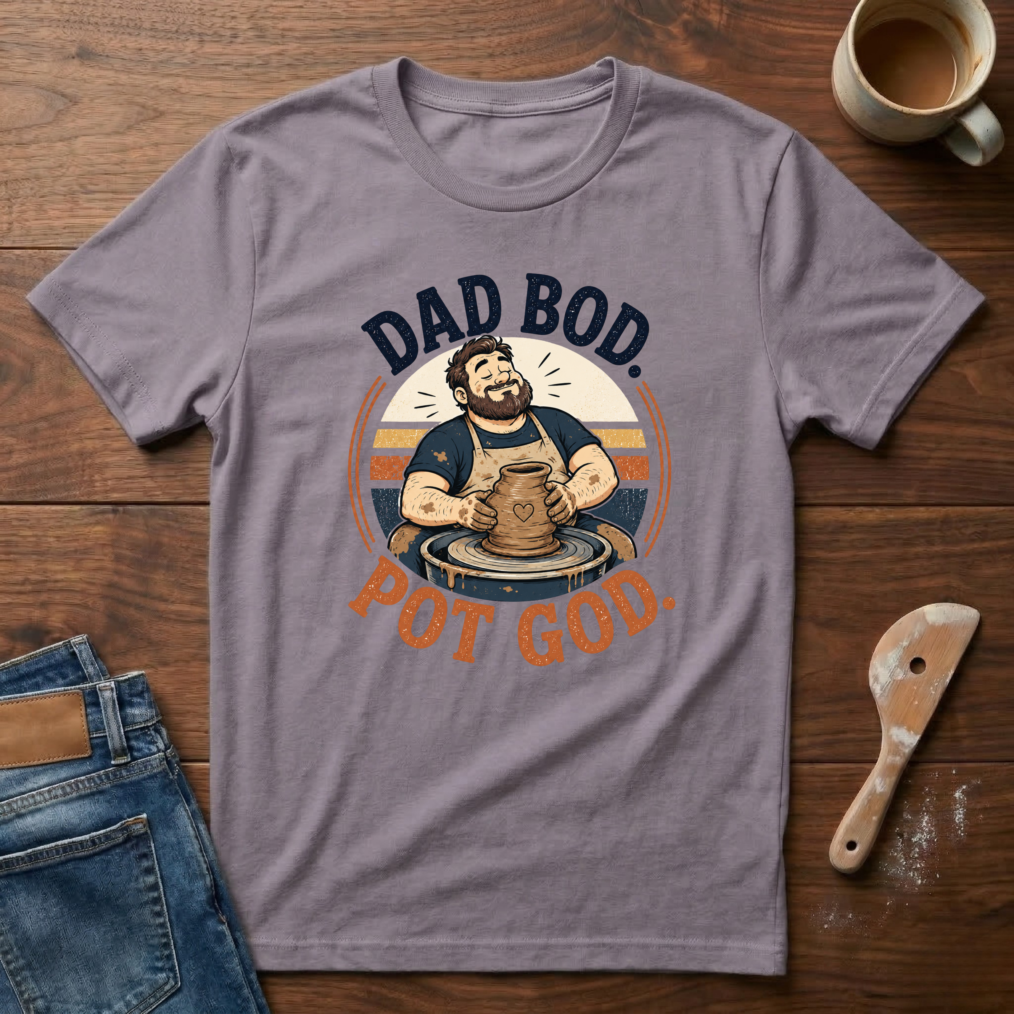 Dad Bod. Pot God. T-Shirt