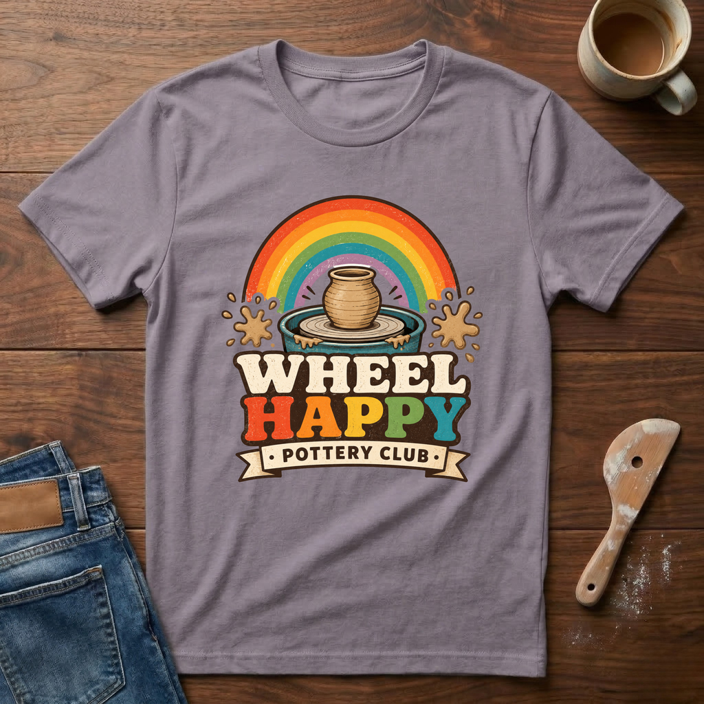 Wheel Happy Pottery Club T-Shirt