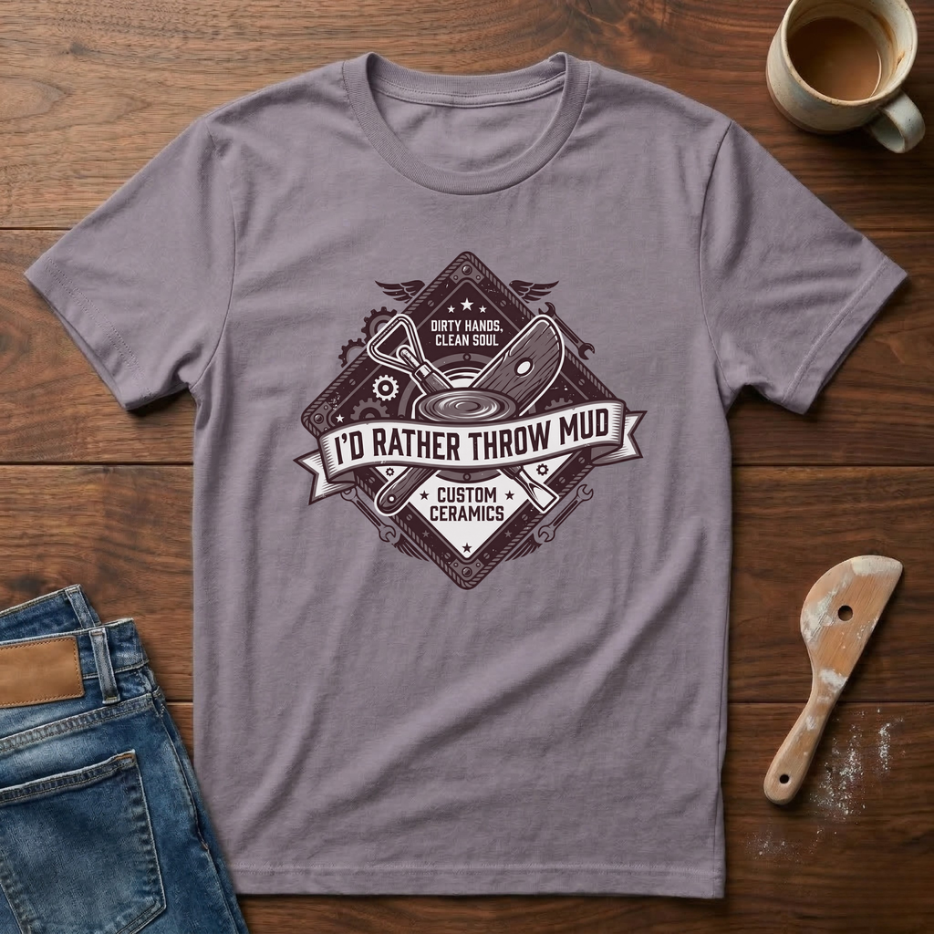 I'd Rather Throw Mud T-Shirt