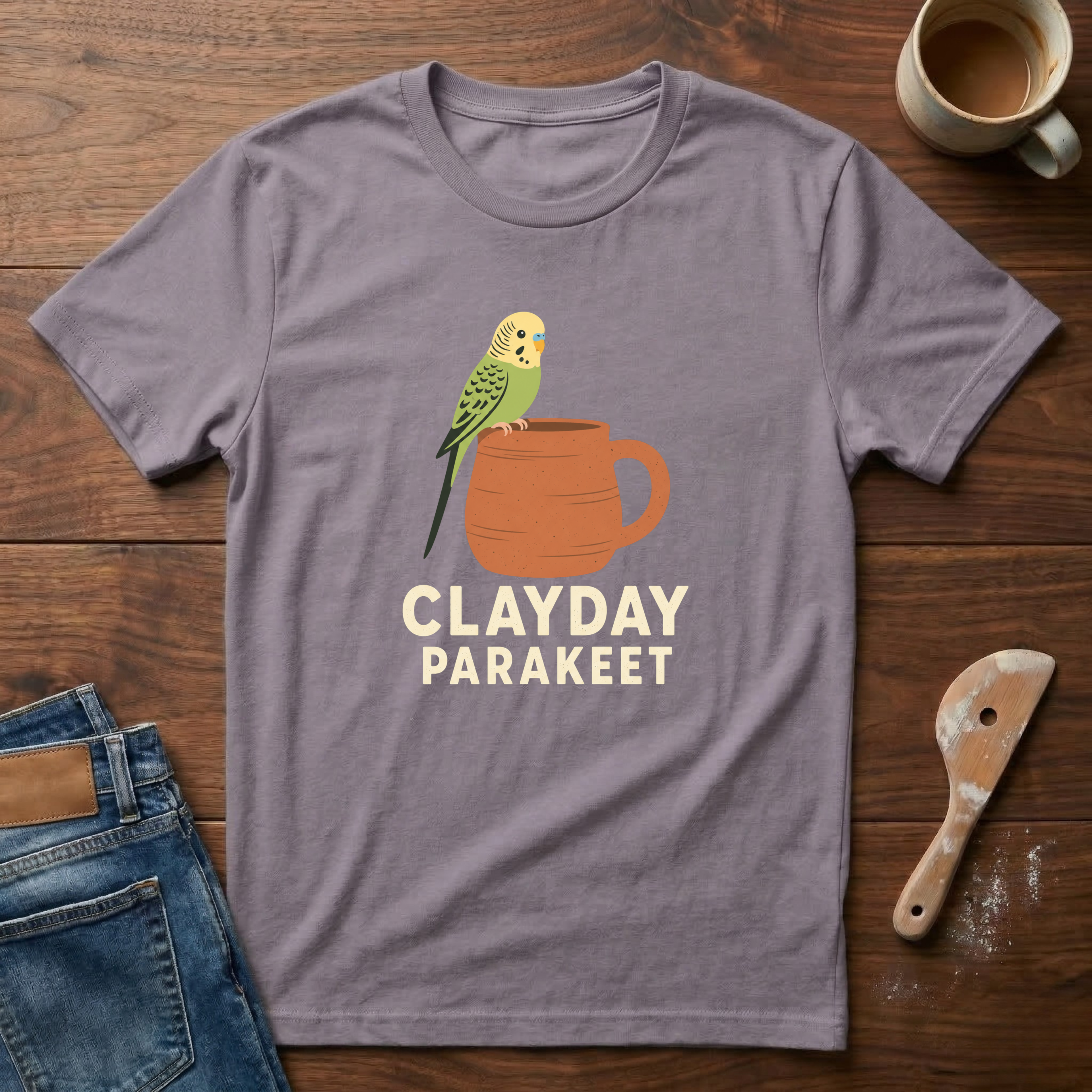 Clayday Parakeet T-Shirt
