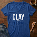 Clay Defined Ladies' V-Neck T-Shirt