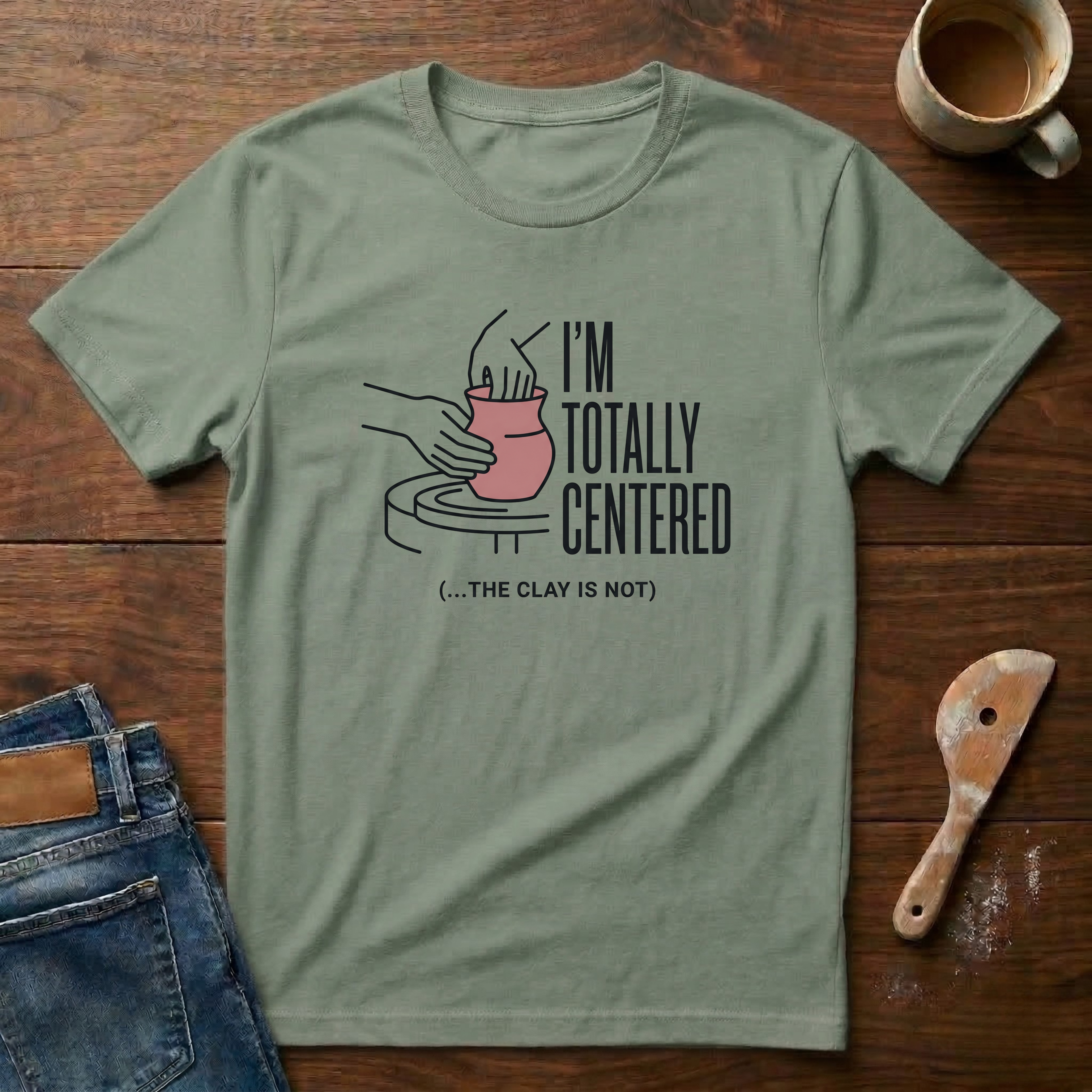 I'm Totally Centered The Clay Is Not T-Shirt
