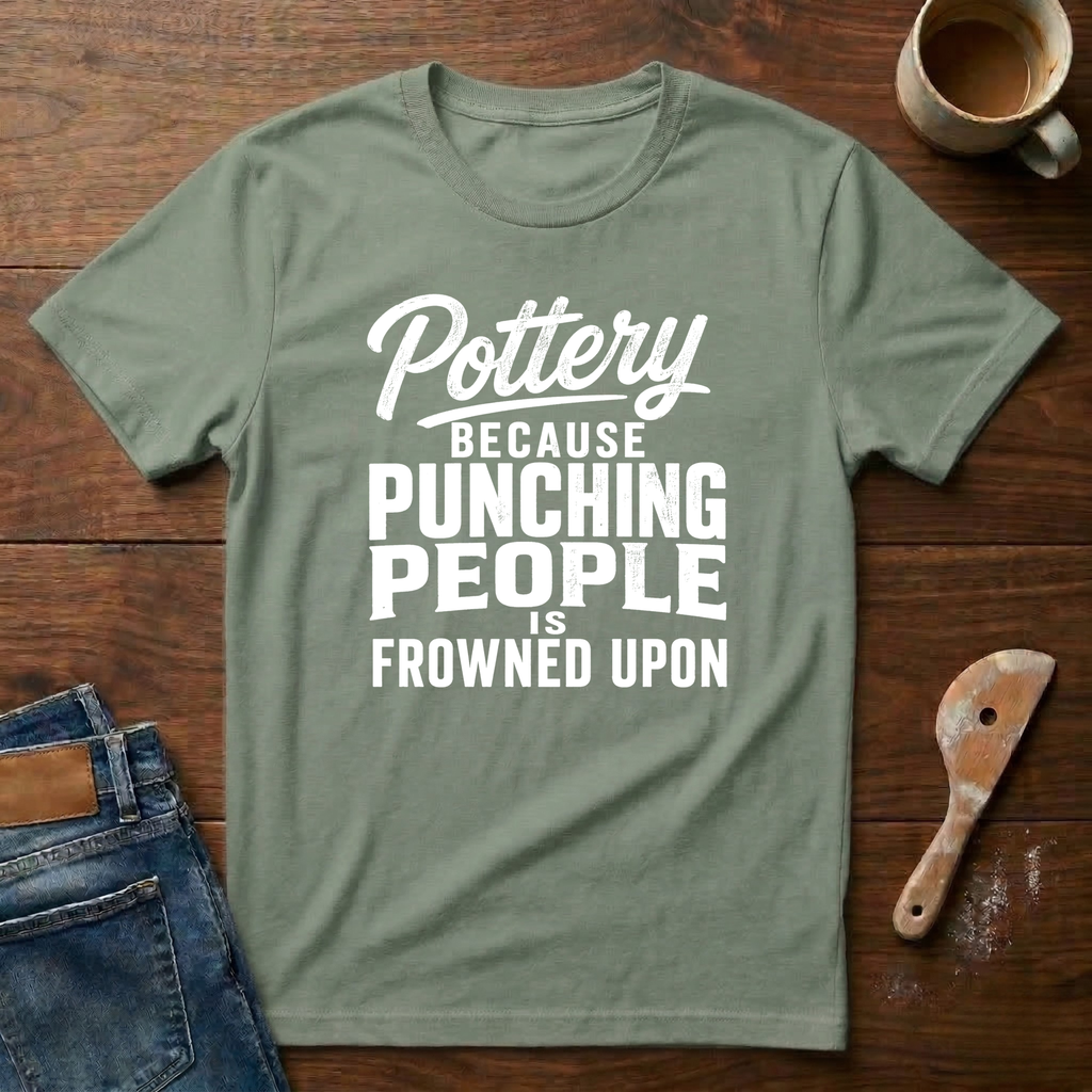 Pottery Because Punching People Is Frowned Upon T-Shirt