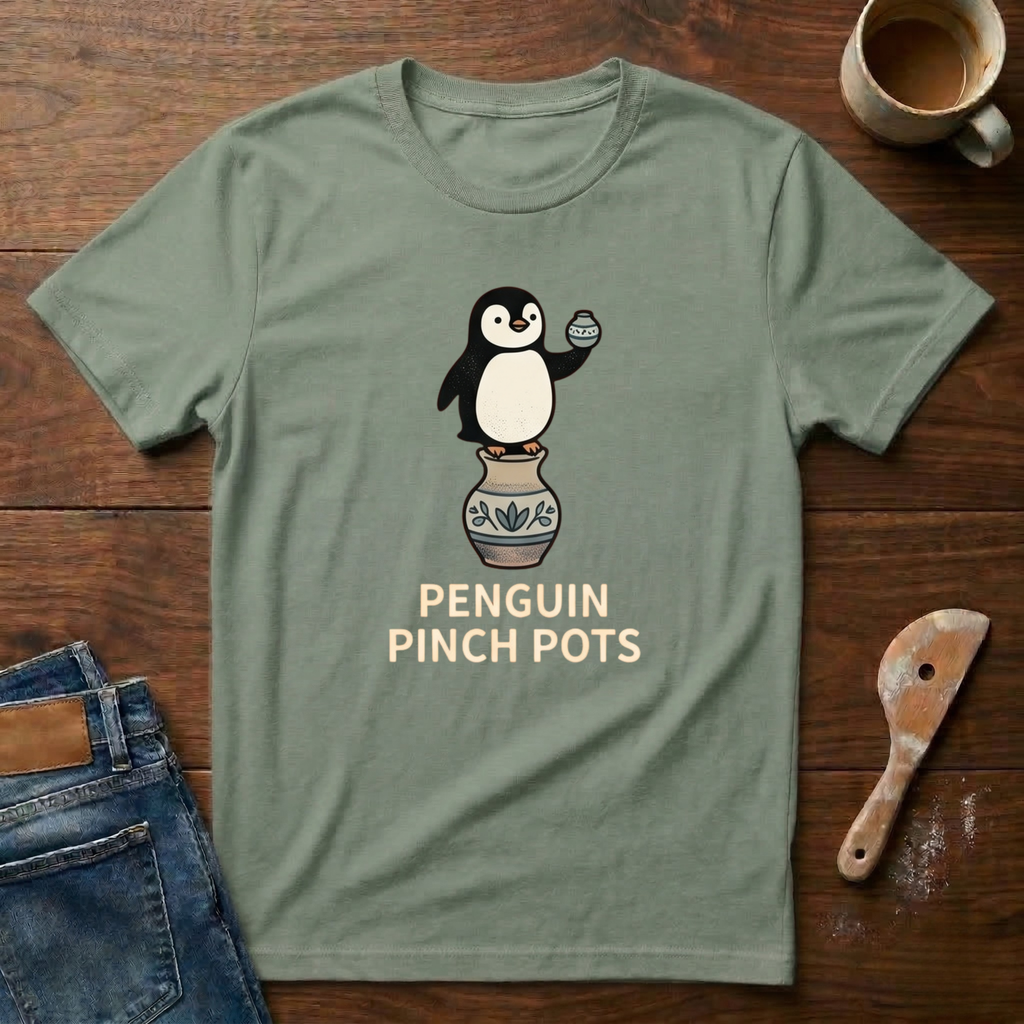 Penguin Pinch Pots T-Shirt