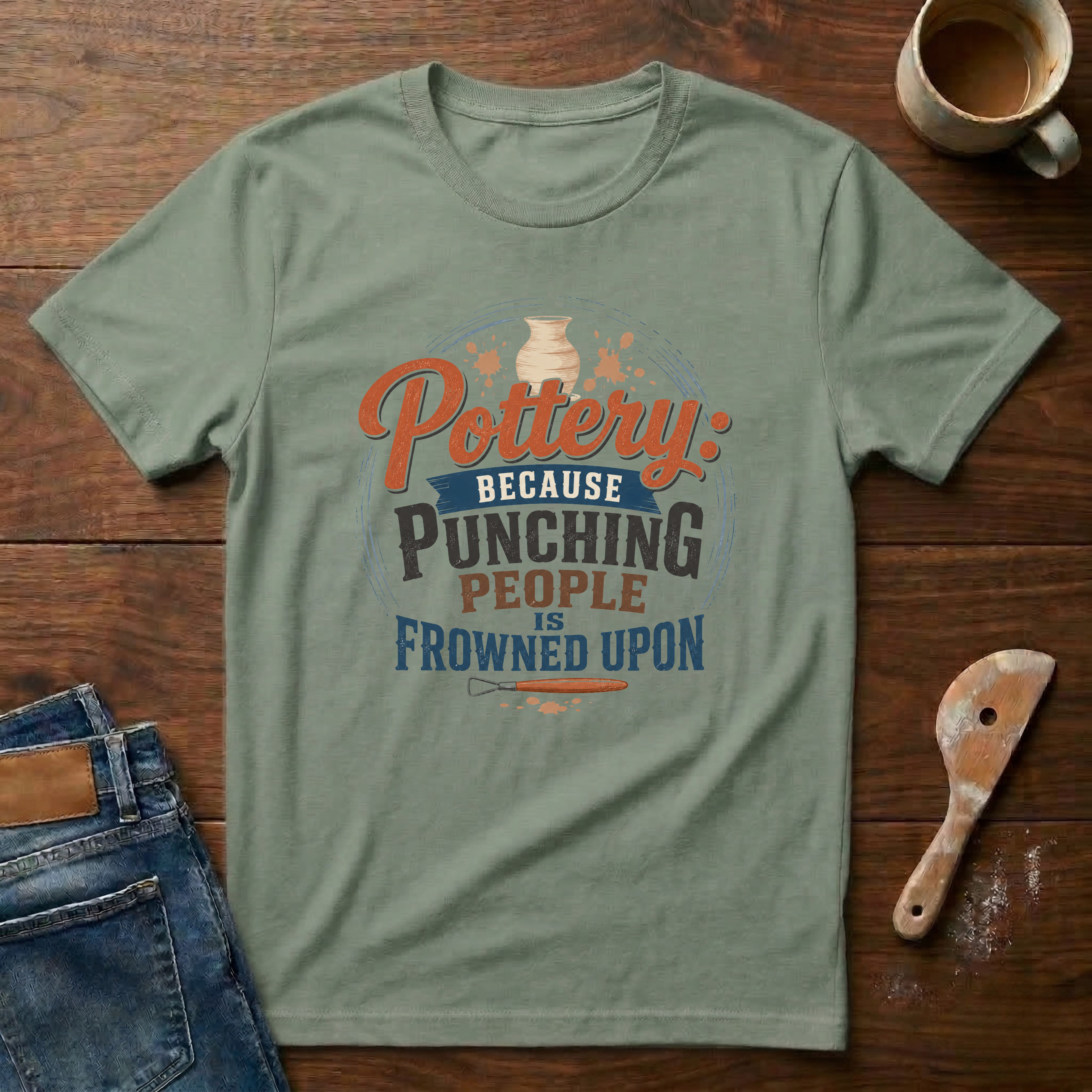 Pottery: Because Punching People Is Frowned Upon T-Shirt