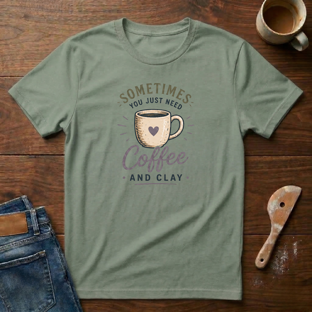 Sometimes You Just Need Coffee & Clay T-Shirt