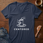 Centered Ladies' V-Neck T-Shirt