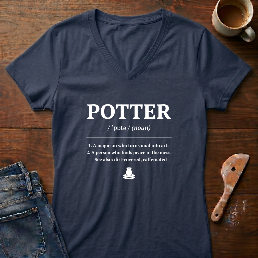 Potter Defined Ladies' V-Neck T-Shirt