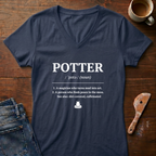Potter Defined Ladies' V-Neck T-Shirt